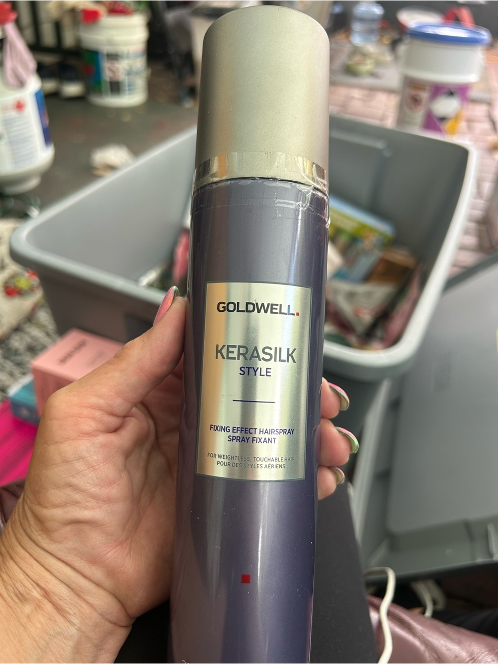 Goldwell Kerasilk Style Fixing Effect Hairspray – Gray